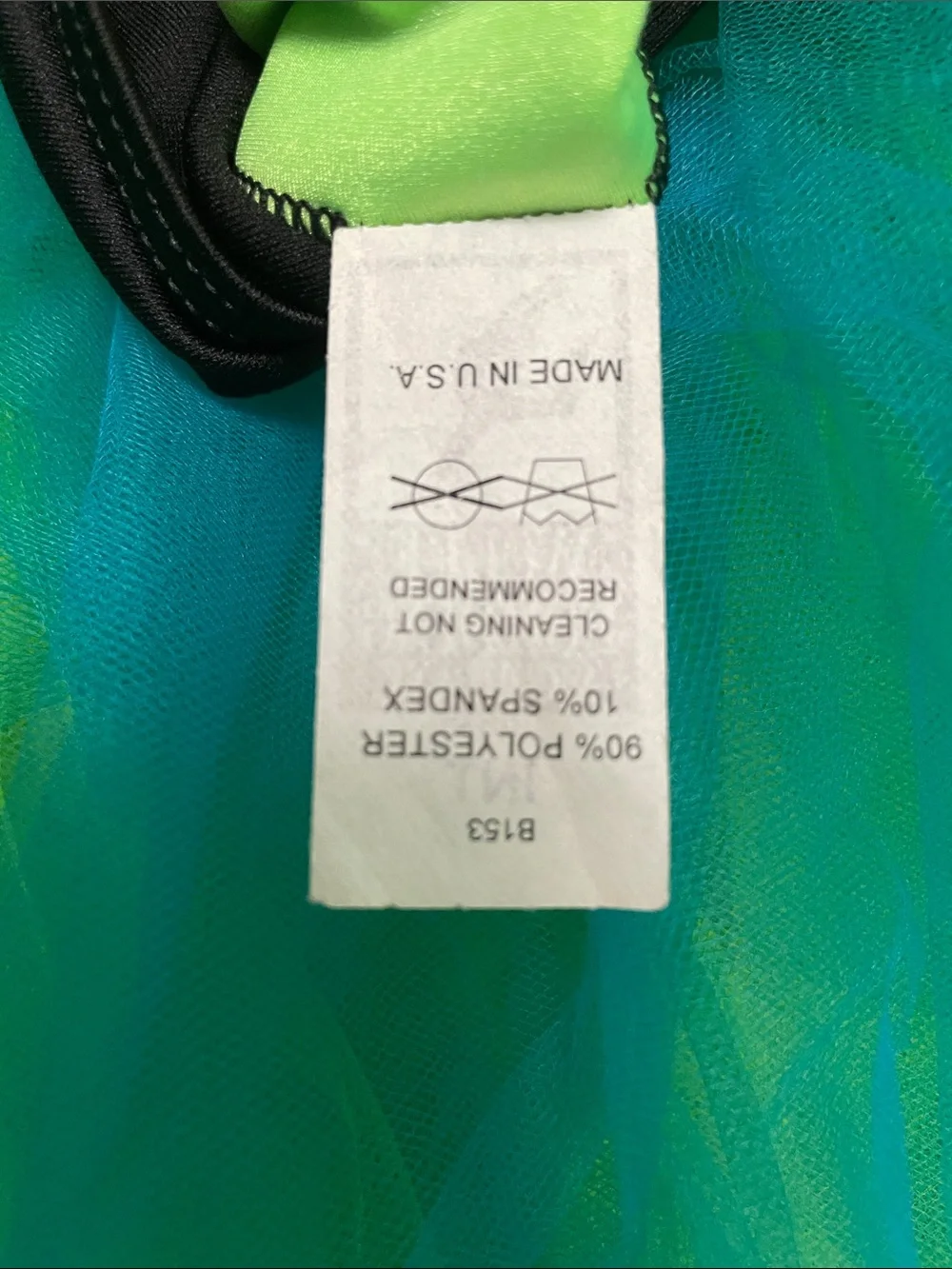 Teal & Lime Tulle Dance Costume Dress - Wolff Fording & Company INT